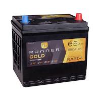65Ah R+ Runner 12V 680 А, корпус: D23, крепление: B01, клеммы: конуc